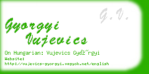 gyorgyi vujevics business card